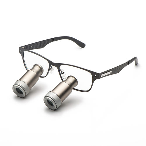 Schutzbrille mit Prismenlupe - Ash Prismatic - UNIVET - Kohlefaser / integrieter Seitenschutz / geschliffene Gläser