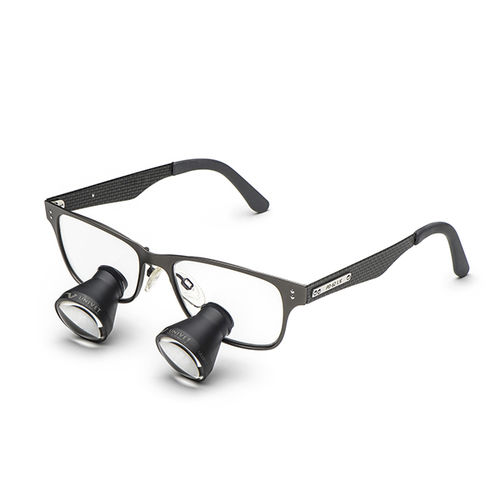 Kohlefaser-Schutzbrille - Ash Galilean - UNIVET - integrieter Seitenschutz / Lupen