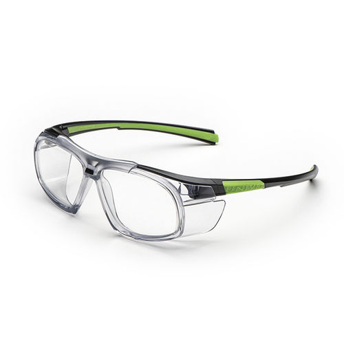 Mechanische Schutzbrille - 555 series - UNIVET - Polycarbonat / integrieter Seitenschutz / mit kratzfester Beschichtung