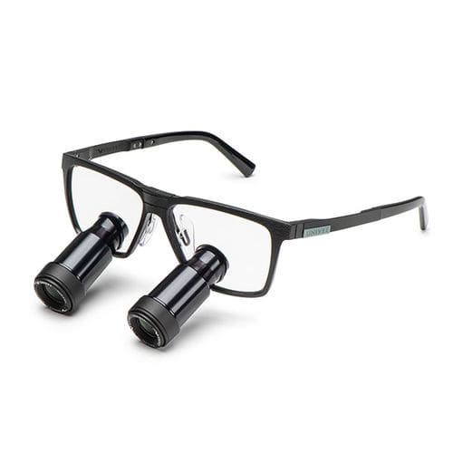 Schutzbrille mit Prismenlupe - One Prismatic - UNIVET - Aluminiumlegierung / Titan / integrieter Seitenschutz