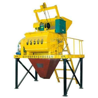 Hydraulischer Betonmischer - JS500 - ZCJK Intelligent Machinery Wuhan Co. Ltd - stationär / Doppelwellen