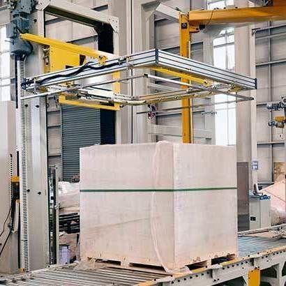 Vollautomatische Umreifungsmaschine - Shandong Dyehome Intelligent Equipment Co.,Ltd - 380V dreiphasig / für die Logistik / für die Verpackungsindustrie