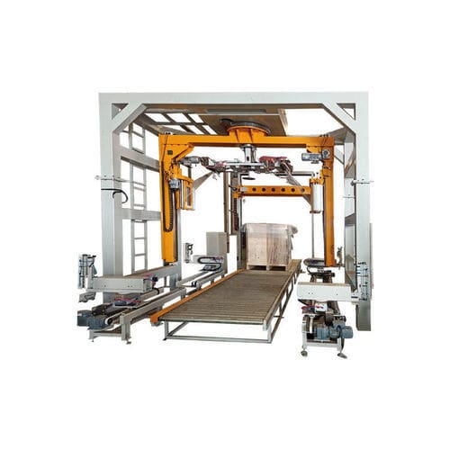 Stretchwickler mit Doppeldreharm - Shandong Dyehome Intelligent Equipment Co.,Ltd - automatisch / für sperrige Produkte / mit Doppelwicklern
