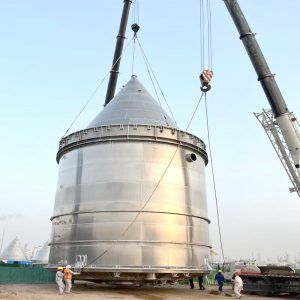 Silo für Kunststoffteile - Hanrui Puzer - mit konischem Boden / für Schüttgut / für Schranksysteme