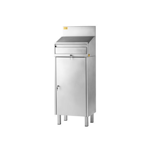 Lagerschrank - DE0 series - INOXSIS - bodenstehend / mit Schublade / Edelstahl