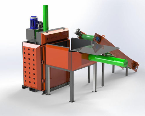 Ballenpresse für Müll - FKT-150 - FabrikTec Brasil - vertikal / mit oberer Öffnung / automatisch
