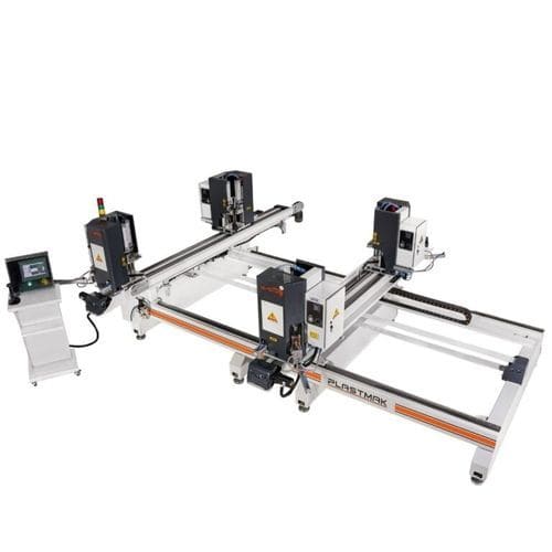 Schweißmaschine mit vierfachen Winkeln - SÇ 100 Gold Plus 4 - PLASTMAK MACHINE - mit Heizplatte / automatisch / für PVC