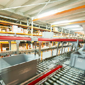 Rollenförderer - Jiangsu EBIL Intelligent Storage Technology Co.,Ltd. - horizontal / für Paletten / für Säcke