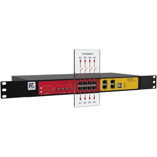 Ethernet-Switch / managed - ipELB - IPCOMM GmbH - 4 Ports / eingebaut / Inline