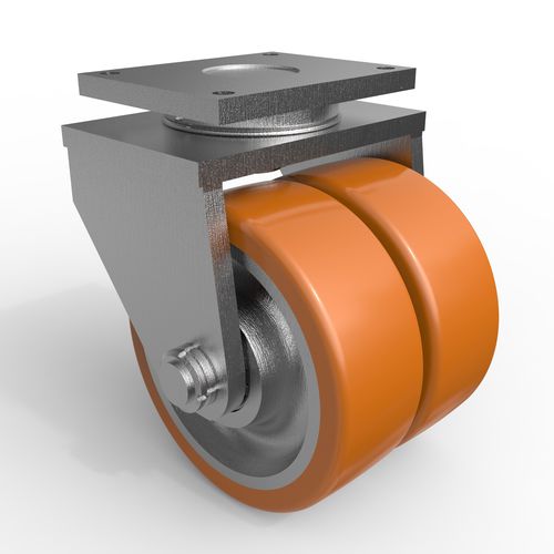 Lenkrolle - Dongguan Yalide Technology Co.,LTD - mit Grundplatte / Polyurethan
