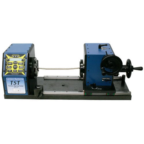 Prüfmaschine / Drehmoment / Winkel - TST 200 - Larson Systems Inc. - manuell / für Federn / horizontal