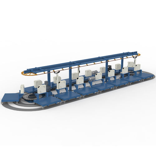 Automatische Produktionsanlage - Ground Rail  - ZHEJIANG HENGHUI MACHINERY CO.,LTD - kontinuierlich / Hochgeschwindigkeit / modular