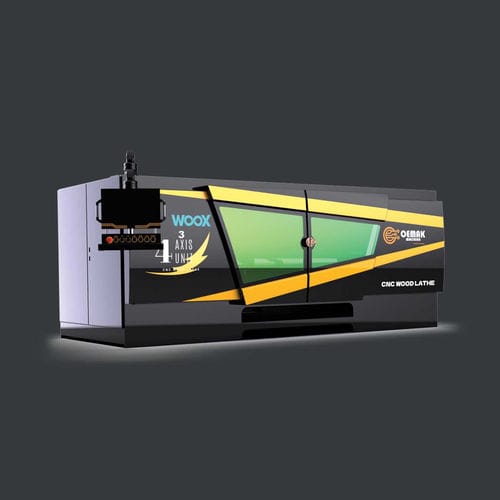 Holzdrehmaschine - WOOX  - Oemak Machine - CNC / horizontal / 4-Achs