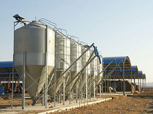 Speicherbecken - Henan SRON SILO ENGINEERING Co., Ltd - Zulauf / verzinkt / Stahlblech