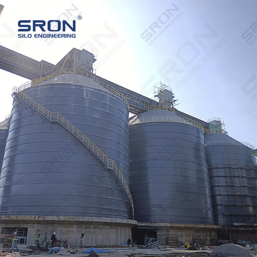 Geschweißter Silo - Henan SRON SILO ENGINEERING Co., Ltd - für Zement / für Schüttgut / für Asche