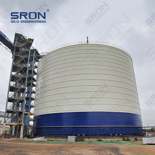 Verschraubter Silo - Henan SRON SILO ENGINEERING Co., Ltd - geschweißt / mit flachem Boden / mit Vibrationsboden