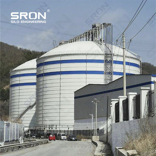 Verschraubter Silo - Henan SRON SILO ENGINEERING Co., Ltd - geschweißt / mit flachem Boden / mit Vibrationsboden