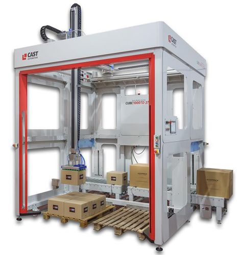 Palettierer und Depalettierer / für Säcke - CUBE 1000TD 2700 - CAST AUTOMATION SL - für Flaschen / Paket / für Deckel