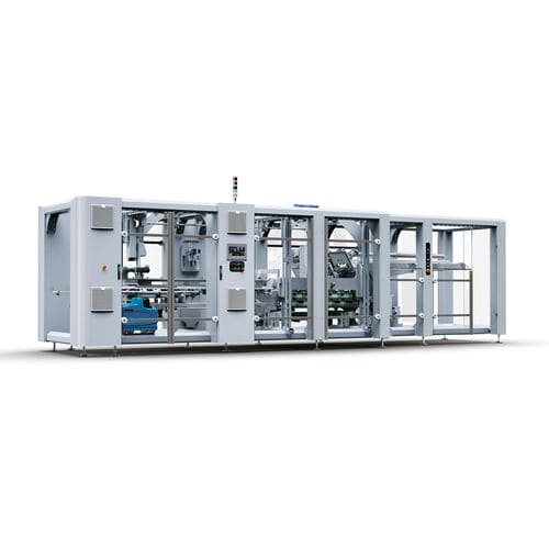 Automatische Sleeve Maschine - MP series - Cama Group - für Kanister / Becher / für Flaschenpacks