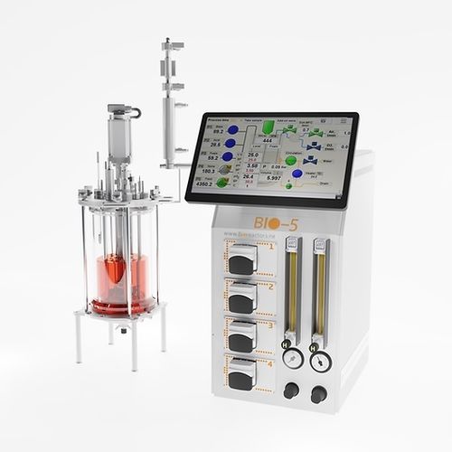 Labor-Bioreaktor - EDF-5.5 series - Biotehniskais centrs - automatisiert / Glas / autoklavierbar