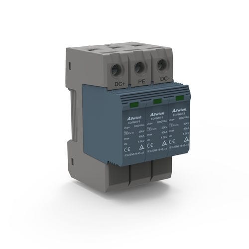 Überspannungsableiter Typ 2 - EDPT40-3  - Aswich Electrical Co., Ltd - für Photovoltaikanlage / zweipolig / 3-polig