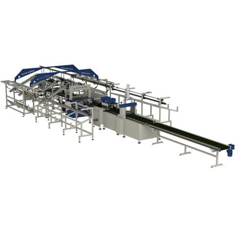 Automatische Verpackungsmaschine - P series - Sarem - horizontal / für Rohre / für Extrusionsanlagen