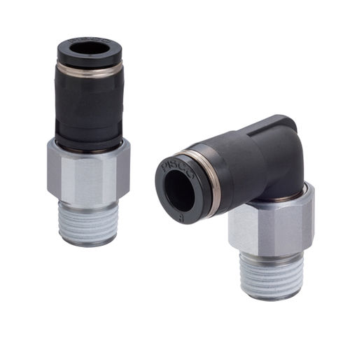 Pneumatischer Anschluss - R series - NIHON PISCO CO., Ltd. - Einschraub / Push-in / rechtwinkelig