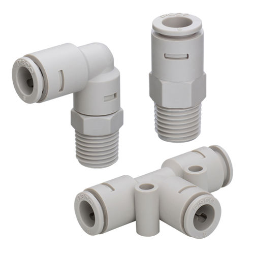 Anschluss für Chemikalien - AP series - NIHON PISCO CO., Ltd. - pneumatisch / Push-in / T
