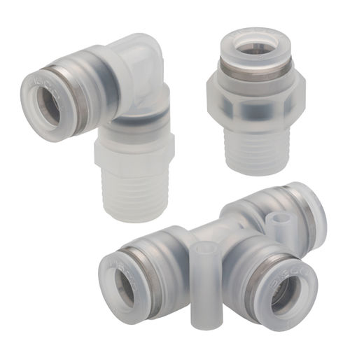 PP-Anschluss - SP series - NIHON PISCO CO., Ltd. - für Chemikalien / pneumatisch / Push-in