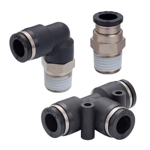 Antistatischer Anschluss - EG series - NIHON PISCO CO., Ltd. - pneumatisch / Push-in / T