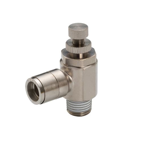 Nadelventil - KJSC series - NIHON PISCO CO., Ltd. - mit Handrad / Drosselrückschlag / für Luft