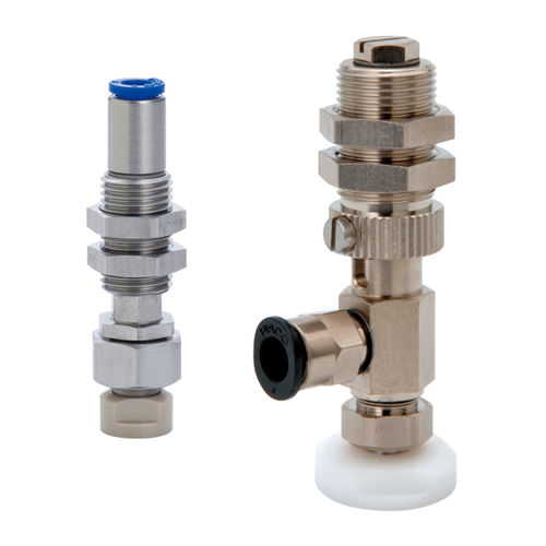 Vakuum-Saugnapf / spurlos - VP series - NIHON PISCO CO., Ltd. - kreisförmig / PEEK / POM