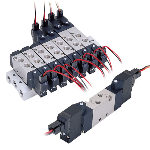 Vorgesteuertes Magnetventil - SVB series - NIHON PISCO CO., Ltd. - 5-Wege / Luft / BSP 1/8