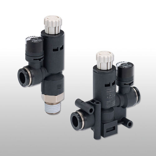 Push-to-Lock-Ventil - RV series - NIHON PISCO CO., Ltd. - manuell / Drosselrückschlag / für Luft