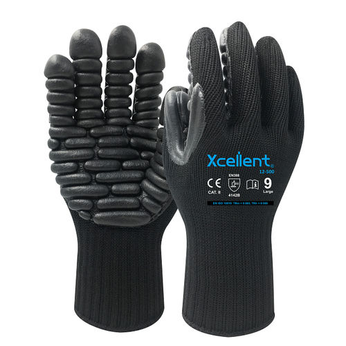 Schwingungsdämpfend-Handschuh - 12-500 - Xcellent Safety GmbH - Arbeit / für die Automobilindustrie / Industrie