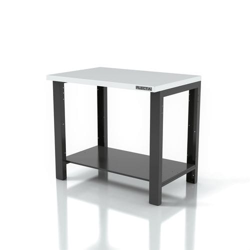 Edelstahl-Werkbank - AR-FL039 - FLECTA - Fachboden / robust