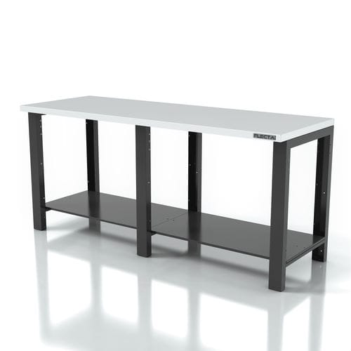 Edelstahl-Werkbank - AR-FL043 - FLECTA - Fachboden / robust