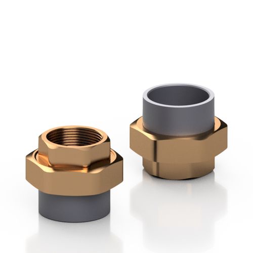 Reduzier-Hydraulikadapter - RCRBBC series - Effast - innen / innen rilliert / Messing