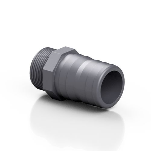 Hydraulikadapter für Rohre - RERPGE series - Effast - außen gerillt / PVC-U / sechseckig