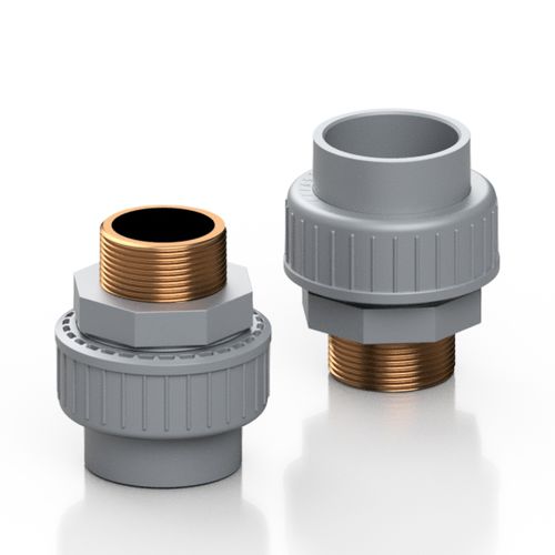 Industrie-Hydraulikadapter - RCABND series - Effast - innen / außen gerillt / Messing