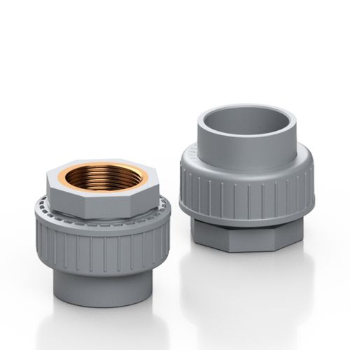Hydraulikadapter für Rohre - RCABBD series - Effast - innen / innen rilliert / Messing
