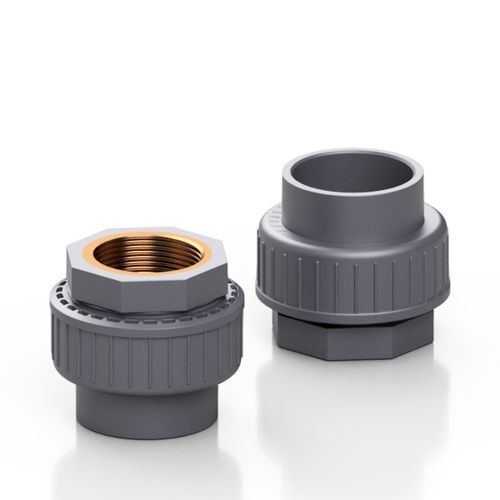 Hydraulikadapter für Rohre - RCRBBC series - Effast - innen / innen rilliert / Messing