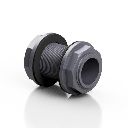 PVC-U-Nippel - RERASE series - Effast - Gewinde / rechtsseitig / für Tanks