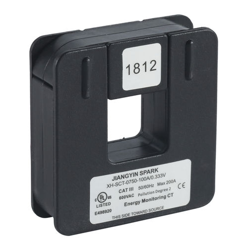 Stromsensor mit Wandler - XH-SCT-0750 - Jiangyin Spark Electronic Technology Co.,LTD - Zange / einphasig / AC
