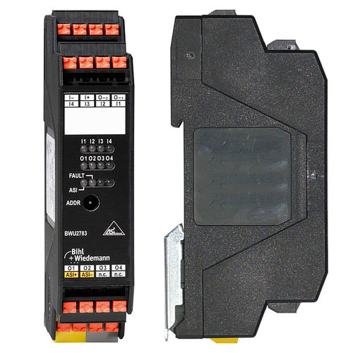 Digitales E/A-Modul - BWU2783 - Bihl+Wiedemann GmbH - ASi / 4 Digitaleingänge / 4 Digitalausgänge