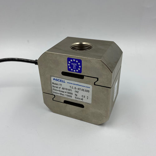 Zugkraft-Wägezelle - TT - Ascell Sensor,S.L. - S-förmig / Dehnungsmessstreifen / Stahl