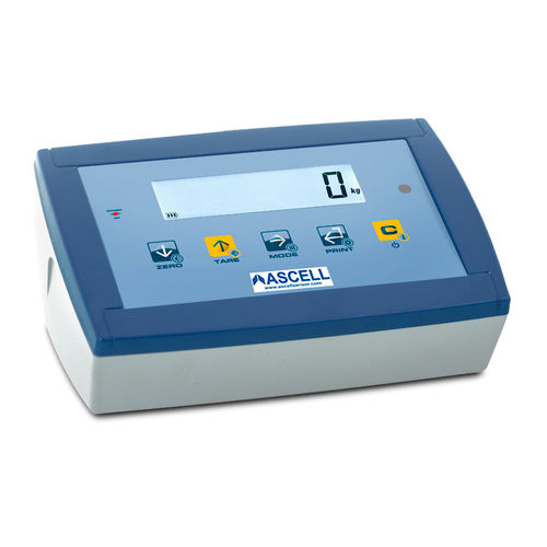 Wägeindikator mit LCD-Anzeige - I510 - Ascell Sensor,S.L. - tragbar / wasserdicht / IP54