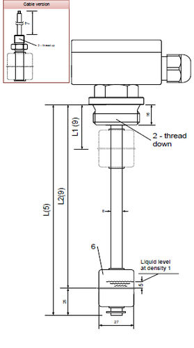 Schwimmerschalter - Reed Electronics AG - für Flüssigkeiten / Edelstahl