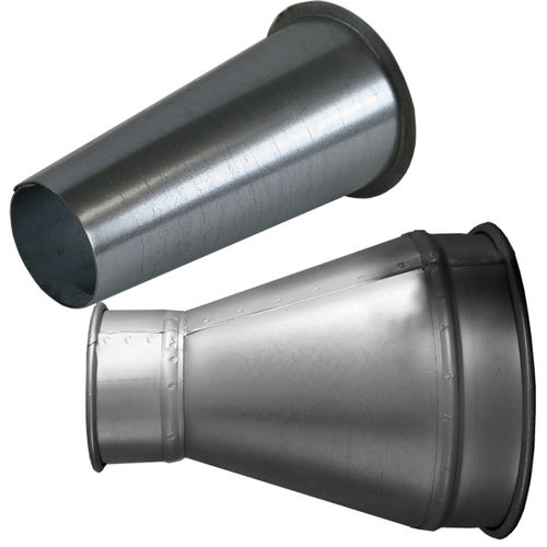 Adapter für Luftkanal - Nordfab - Edelstahl / galvanisiertem Stahl / zylindrisch