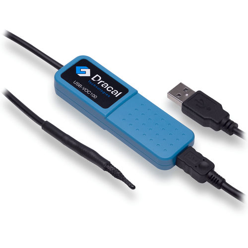 Sensor für flüchtige organische Dämpfe / VOC - VOC100 - Dracal Technologies Inc. - für Prüf- und Verfahrenstechnik / mit Temperatursensor / mit Feuchtigkeitssensor